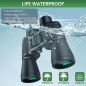 20x50 Waterproof High Powered Binoculars for Adults – Compact, Low Light Vision for Outdoor Activities & Gifts