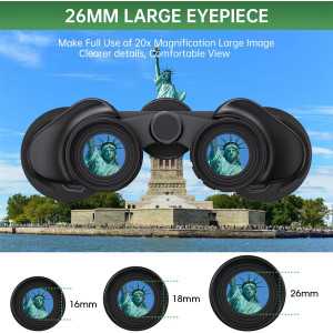 20x50 Waterproof High Powered Binoculars for Adults – Compact, Low Light Vision for Outdoor Activities & Gifts