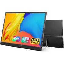 Yxk Moniteur Portable 15.6 1080P USB-C HDMI Ultra-Mince Gaming