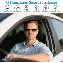 Lunettes Traduction IA 160+ Langues, Appels Audio/Video