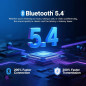 Smart Bluetooth Glasses with AI Translator, 164 Languages, Photochromic Lenses, TR90 Frame, 5H Battery, Open-Ear Audio