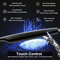 Smart Bluetooth Glasses with AI Translator, Photochromic Lenses & Speaker