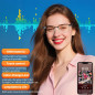Smart Bluetooth Glasses with AI Translator, 164 Languages, Photochromic Lenses, TR90 Frame, 5H Battery, Open-Ear Audio