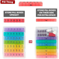 Organiseur Pilulier 7 Fois/Jour avec Appli Medisafe Premium