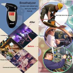 GREENWON Digital Breathalyzer Keychain – Portable Alcohol Tester with LCD