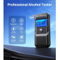 Portable Breathalyzer Alcohol Tester with 10 Mouthpieces for Personal Home Use Portable Breathalyzer Alcohol Tester with 10 Mouthpieces for Personal Home Use