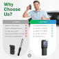Police-Grade Breathalyzer Alcohol Tester with Fuel Cell Sensor, 10 Mouthpieces - Black Police-Grade Breathalyzer Alcohol Tester with Fuel Cell Sensor, 10 Mouthpieces - Black