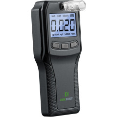 Éthylotest à Cellule de Combustible, Testeur d'Alcool de Qualité Police avec 10 Embouts (Noir)