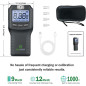 Police-Grade Breathalyzer Alcohol Tester with Fuel Cell Sensor, 10 Mouthpieces - Black Police-Grade Breathalyzer Alcohol Tester with Fuel Cell Sensor, 10 Mouthpieces - Black