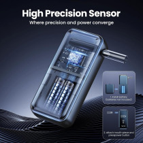 Professional Portable Breathalyzer Tester with 8 Reusable Mouthpieces – High-Accuracy Alcohol Breathalyzer for Personal & Ho