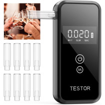 Éthylotests portables pro précis avec 8 embouts réutilisables