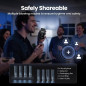 Alcoomètre Portable Professionnel Haute Précision avec 8 Embouts Réutilisables pour Usage Personnel et Fêtes