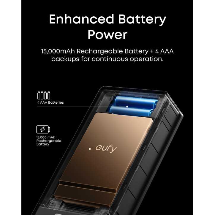 eufy FamiLock S3 Max Serrure Intelligente avec Reconnaissance Veine de la Paume, 3-en-1 Wi-Fi, Caméra 2K HDR, Sonnette, Grade AN eufy FamiLock S3 Max Serrure Intelligente avec Reconnaissance Veine de la Paume, 3-en-1 Wi-Fi, Caméra 2K HDR, Sonnette, Grade AN