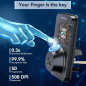 Fingerprint Keypad Deadbolt with Handle Set, Keyless Entry, App Control, Auto Lock, Matte Black