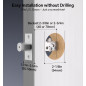 Fingerprint Keypad Deadbolt with Handle Set, Keyless Entry, App Control, Auto Lock, Matte Black