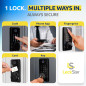 LOCKSTAR® Smart Door Lock – Keyless Entry with App, Fingerprint, Keypad, Card FOB, Key & Smart Home Compatible