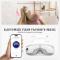 Eye Massager with Heat, Music, Compression – Adjustable Sleep Mask for Migraine, Eye Strain Relief & Better Sleep Eye Massager with Heat, Music, Compression – Adjustable Sleep Mask for Migraine, Eye Strain Relief & Better Sleep