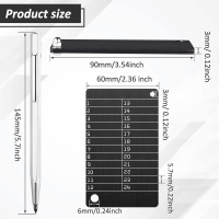 Hotop 2 Crypto Wallets with Metal Plate Marking Pen, Hardware Cold Backup for Bitcoin BIP39 (Black)