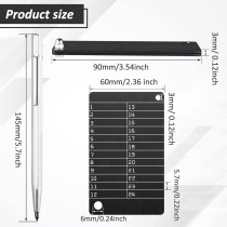 Hotop Portefeuilles Crypto & Stylo Marquage Métal Bip39 Noir