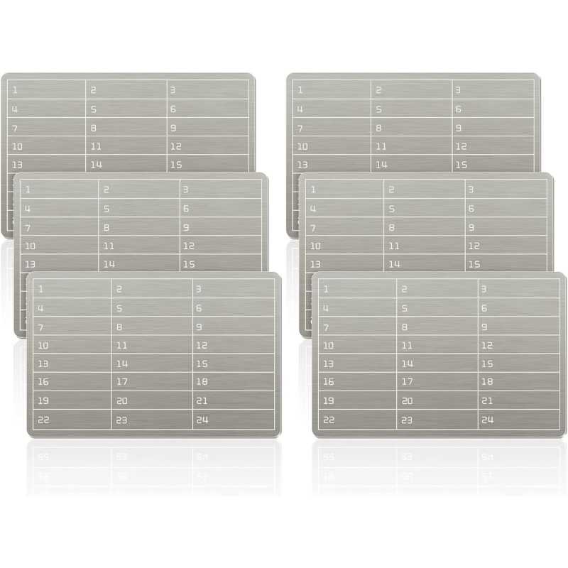 6-Plate Steel Crypto Wallet for Bitcoin Seed Storage & Cold Backup