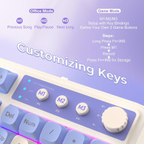 Clavier Gaming AULA 99 RGB Tri-Mode USB-C avec Pavé Numérique