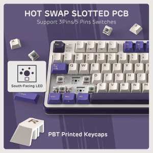 RK Royal Kludge S98 Wireless Mechanical Keyboard with Smart Display & Knob