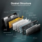 Clavier mécanique sans fil RedThunder K95, écran TFT, connexion triple mode, touches PBT, RGB, switches linéaires pré-lubrifiés Clavier mécanique sans fil RedThunder K95, écran TFT, connexion triple mode, touches PBT, RGB, switches linéaires pré-lubrifiés