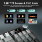 RedThunder K95 Wireless Mechanical Keyboard with TFT Screen, Knob, RGB, Trip-Modes, Hot-Swap, Pre-Lubed Switches