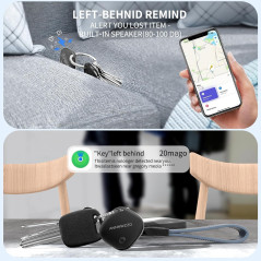 ANNNWZZD AirTag 4 Pack - Apple Find My Tracker for Keys & Bags