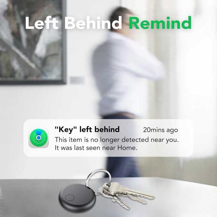 Air Tracker Tags 4-Pack : Localisateur Bluetooth Intelligent Compatible Apple Find My (iOS uniquement)