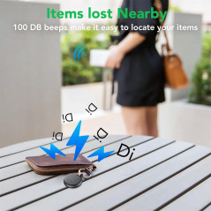Air Tracker Tags 4-Pack: Bluetooth Finder for Keys & Luggage (iOS)