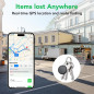 Air Tracker Tags 4-Pack: Smart Bluetooth Locator for Apple Find My, Key & Luggage Finder, iOS Only