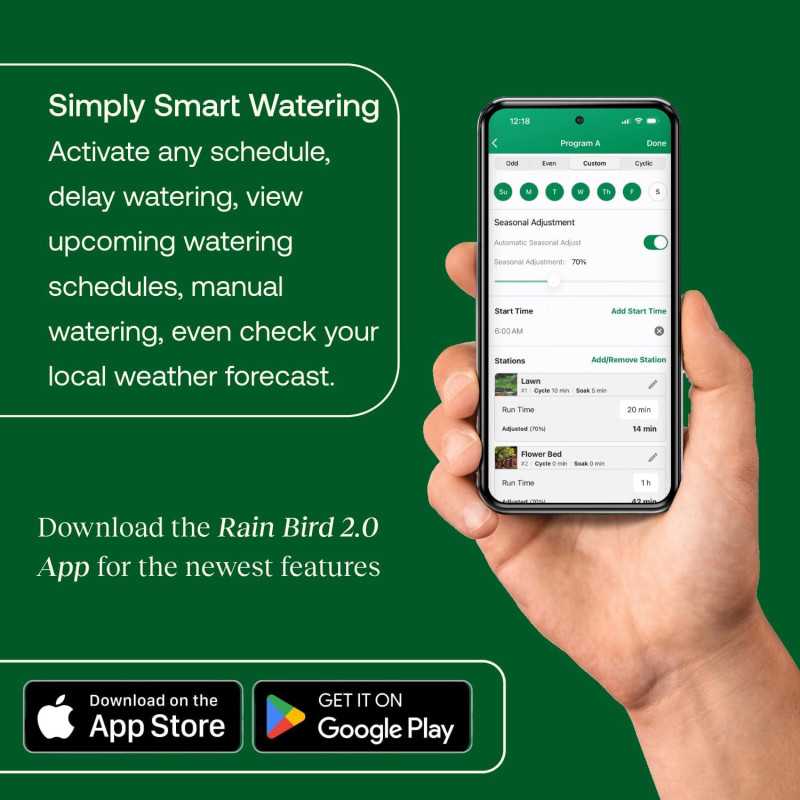 Rain Bird ARC8 Smart WiFi Irrigation Timer - 8-Zone, Alexa Ready
