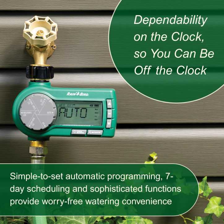 Rain Bird 1ZEHTMRP Premium Electronic Hose End Timer, One Zone, Battery Operated, Brass Inlet/Outlet Rain Bird 1ZEHTMRP Premium Electronic Hose End Timer, One Zone, Battery Operated, Brass Inlet/Outlet