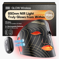 Masque LED INIA Rouge Rechargeable – Thérapie Lumière Visage