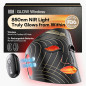 INIA Wireless Red Light Therapy Mask with Near-Infrared LED, Rechargeable & Ergonomic for Face Glow