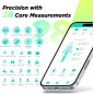 RunStar Smart Scale with 28 Body Metrics, 8 Electrodes, TFT LCD, FSA&HSA Eligible, Retractable Handle