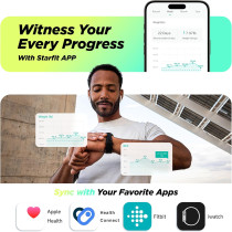 Pèse-personne RunStar Smart Électrodes, IMC & Masse Musculaire