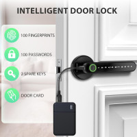 Fingerprint Door Lock Biometric Keypad Keyless Entry Door Knob for Bedrooms, Home, Office, Hotel, Apartment