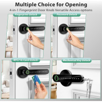 Fingerprint Door Lock Biometric Keypad Keyless Entry for Home & Office
