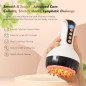 35-Speed 3-in-1 Lymphatic Drainage Massager with Microcurrent, Heat & Vibration – Anti-Cellulite Body Sculpting Tool (White)