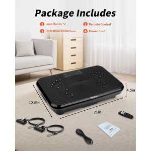 Shake Plate Vibration Machine for Lymphatic Drainage & Weight Loss, 400 lbs Capacity