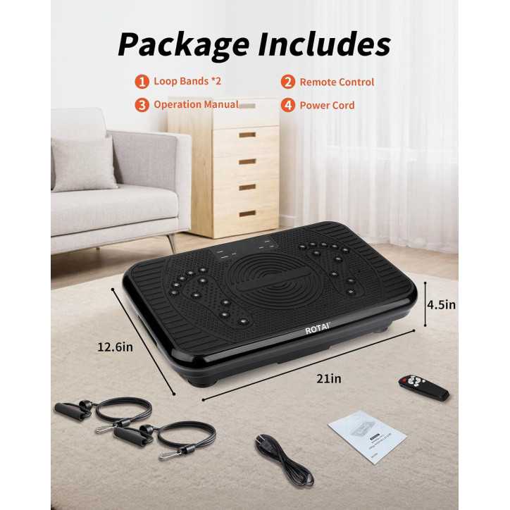 Shake Plate Vibration Exercise Machine for Lymphatic Drainage & Weight Loss, 400 lbs Capacity Whole Body Workout
