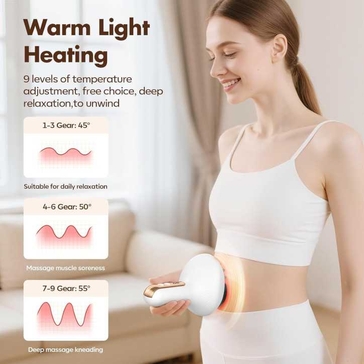 Lymphatic Drainage & Smart Cupping Massager with Heat & Vibration for Anti-Cellulite Therapy Lymphatic Drainage & Smart Cupping Massager with Heat & Vibration for Anti-Cellulite Therapy
