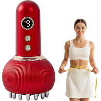 Massager Drainage Lymphatique Anti-Cellulite - Réduction Vergetures, Sculptage Corps avec Microcourant, Lumière, Chaleur & V