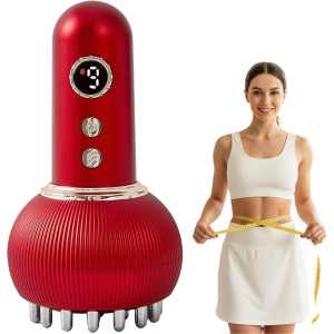 Massager Drainage Lymphatique Anti-Cellulite - Réduction Vergetures, Sculptage Corps avec Microcourant, Lumière, Chaleur & V