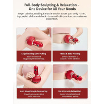 Lymphatic Drainage & Anti-Cellulite Massager with Heat, Light & Vibration