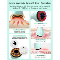 Electric Cupping Kit with Heat for Pain Relief & Body Sculpting Therapy