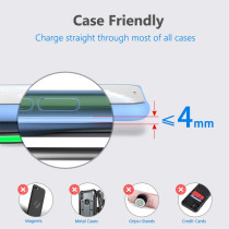 Yootech 10W Wireless Charger Pad for iPhone 17/Pro, Samsung S25/S24, AirPods Pro 3