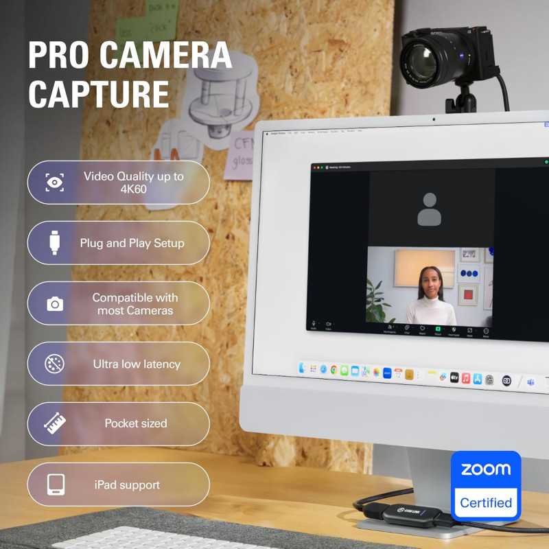 Elgato Cam Link 4K – Capture DSLR & Action Cam in 4K for Streaming